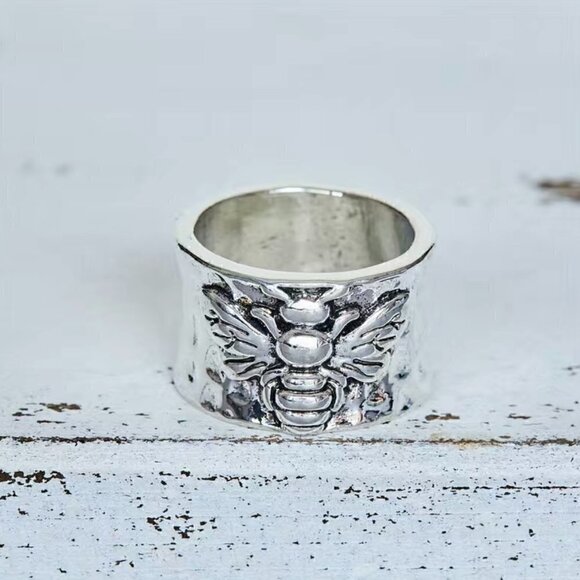 Boho Bumble Bee Band Ring #1135 - Picture 8 of 10